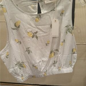 Together Lemon Pattern Tank Top
